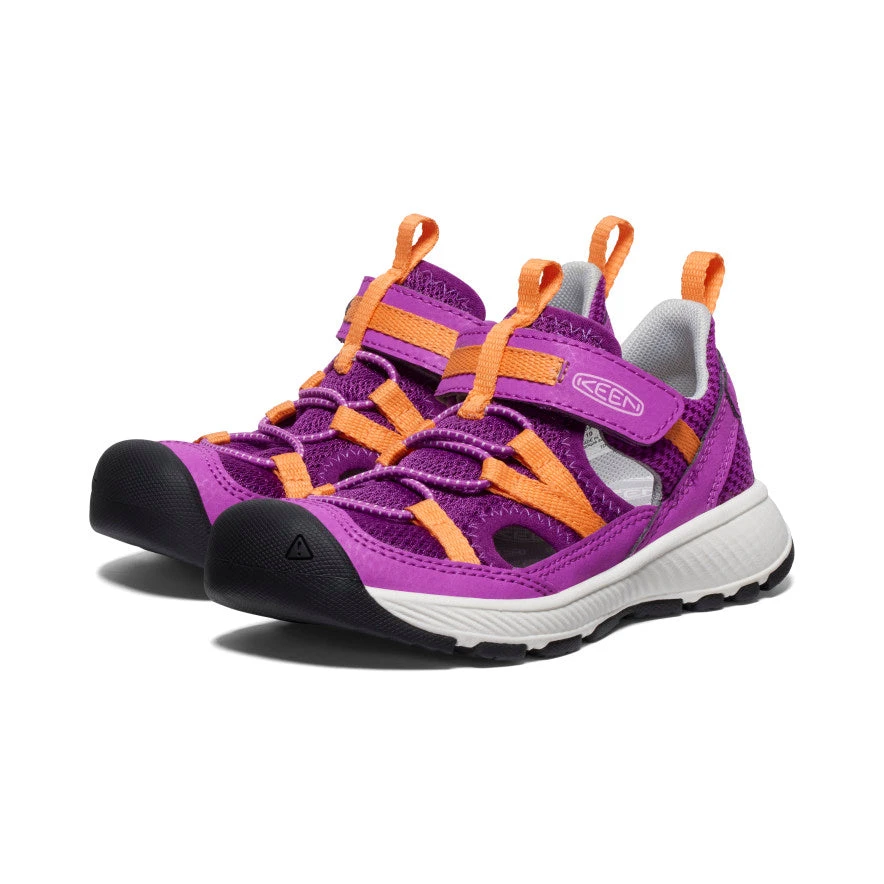 Keen Little Kids' Motozoa Sandal | Willowherb/Tangerine - Image 2