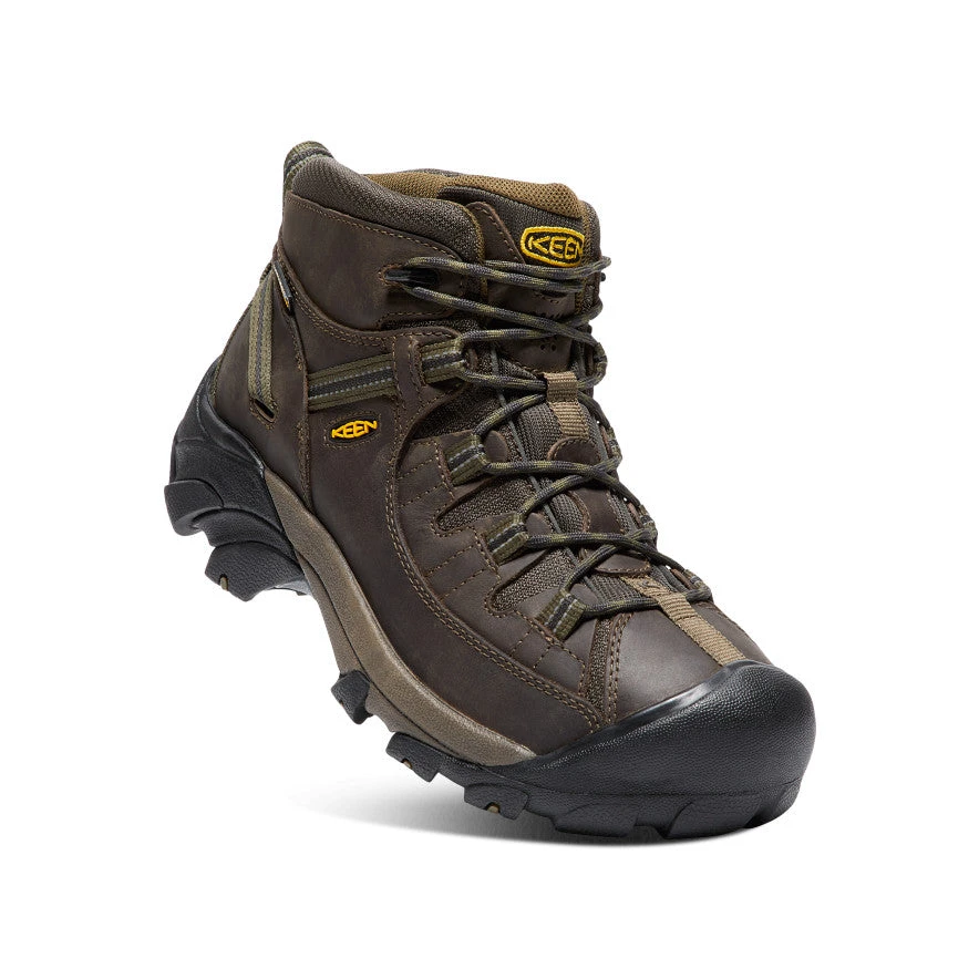 Keen Men's Targhee II Waterproof Mid Wide | Canteen/Dark Olive - Image 3