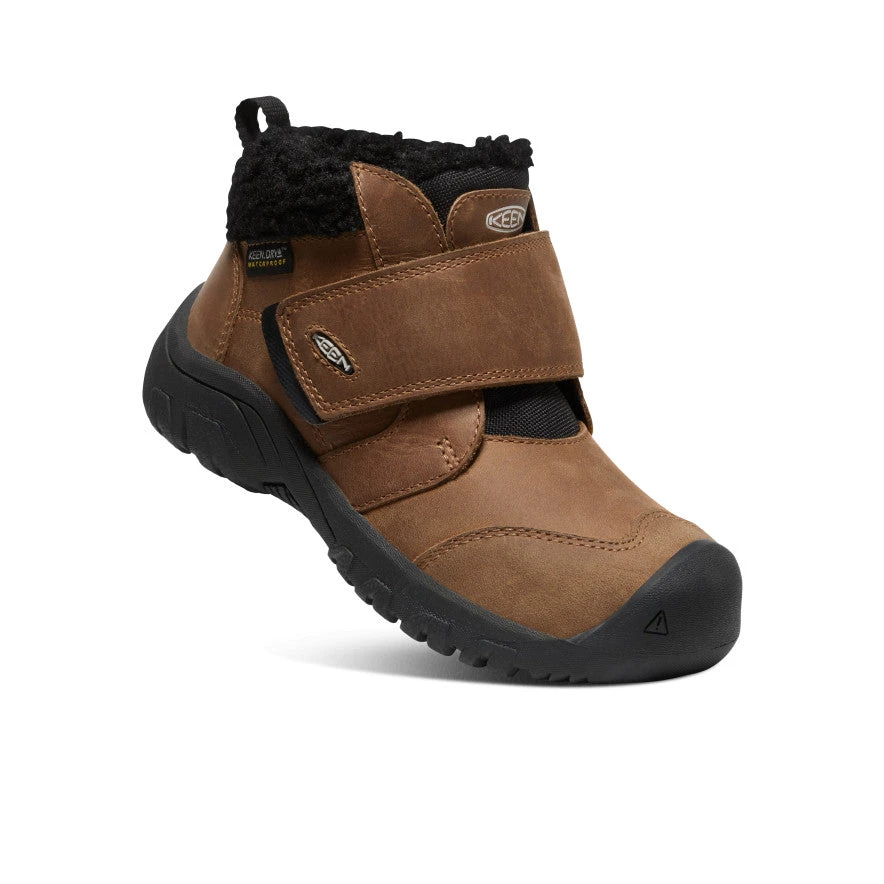 Keen Little Kids' Kootenay IV Waterproof Boot | Toasted Coconut/Vapor - Image 3