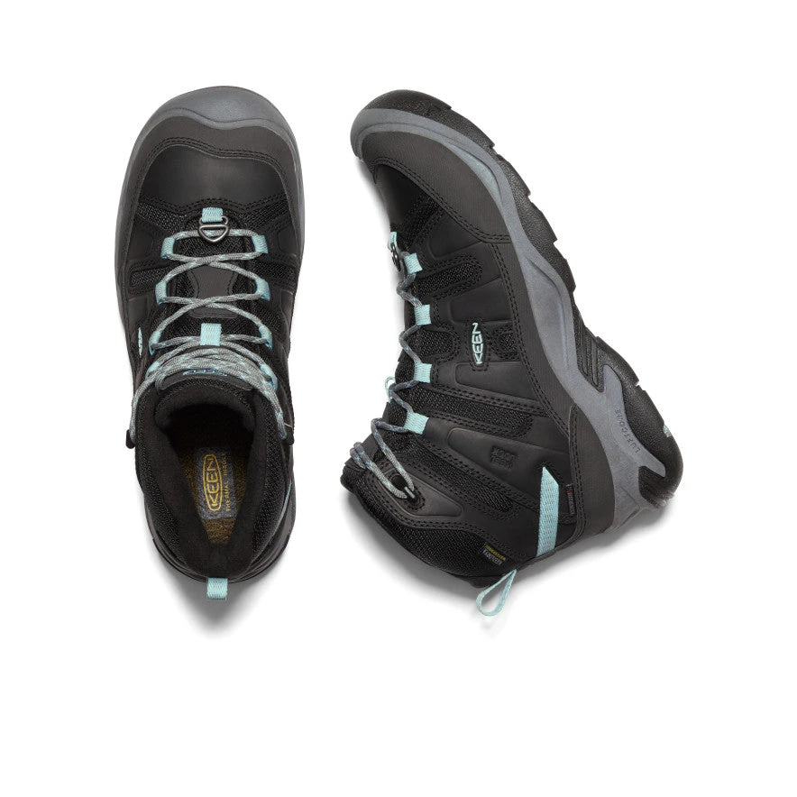 Keen Women's Circadia Polar Waterproof Boot | Black/Cloud Blue - Image 4