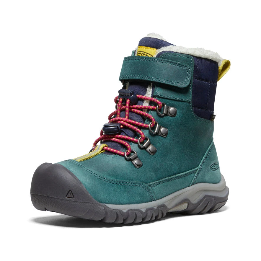 Keen Little Kids' Kanibou Waterproof Winter Boot | Deep Lagoon/Jazzy - Image 3