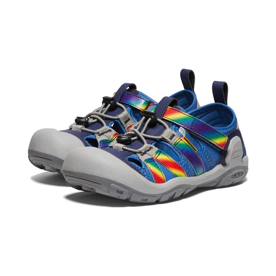 Keen Big Kids' Knotch Creek | Bright Cobalt/Rainbow Tie Dye - Image 2