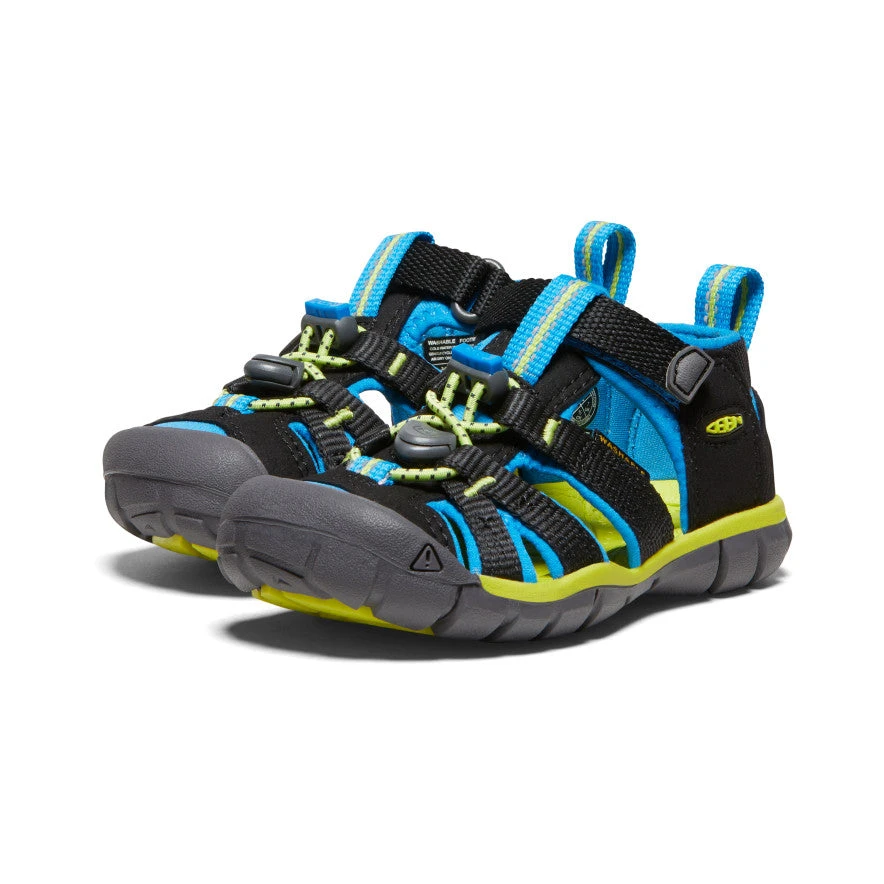 Keen Little Kids' Seacamp II CNX | Black/Brilliant Blue - Image 2
