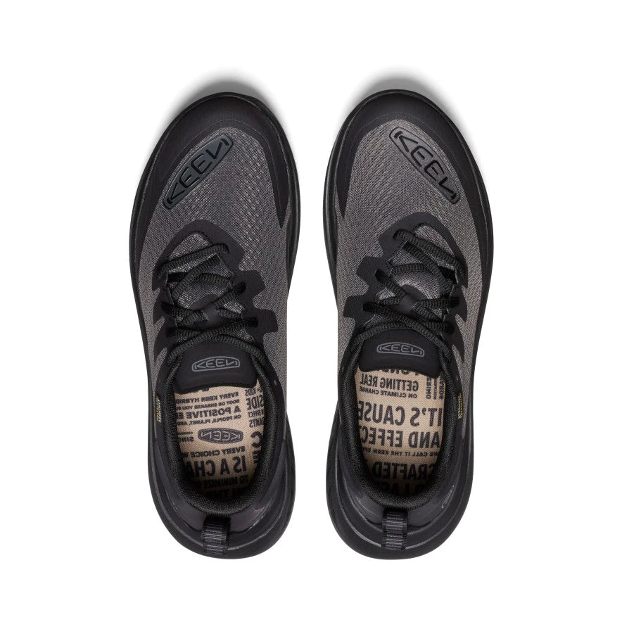 Keen Men's WK400 Waterproof Walking Shoe | Black/Black - Image 4