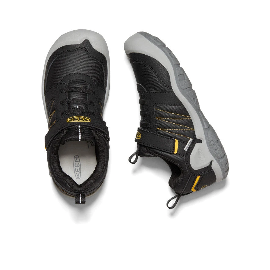 Big Kids' Knotch Peak Sneaker | Black/KEEN Yellow - Image 5
