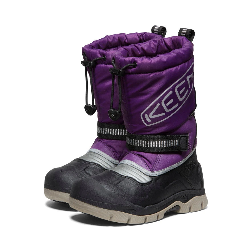 Keen Little Kids' Snow Troll Waterproof Boot | Charisma/Silver - Image 2