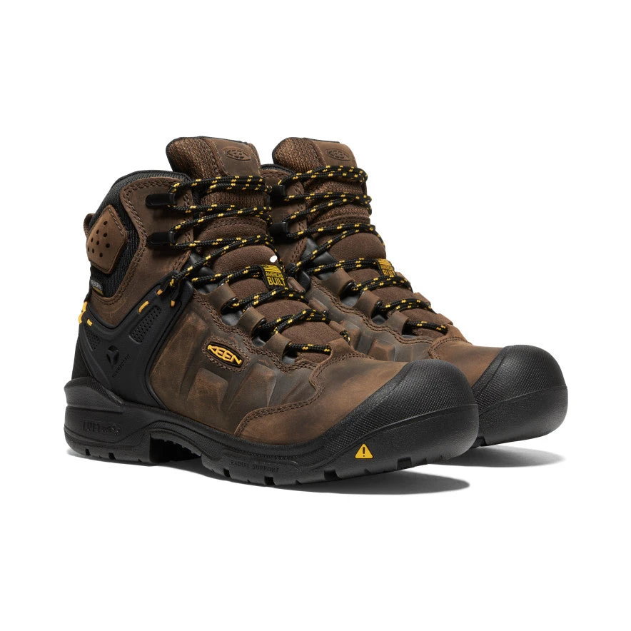 Keen Women's Dover 6" Waterproof Boot (Carbon-Fiber Toe) | Dark Earth/Black - Image 2