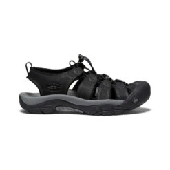 Keen Men's Newport Leather | Black/Steel Grey