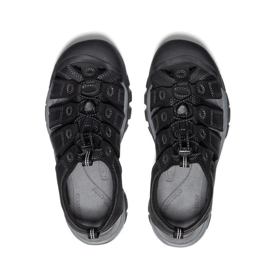 Keen Men's Newport Leather | Black/Steel Grey - Image 4