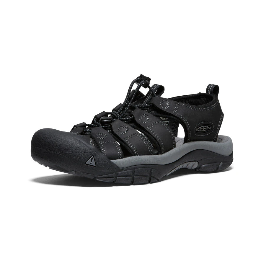 Keen Men's Newport Leather | Black/Steel Grey - Image 3