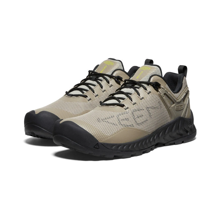 Keen Men's NXIS EVO Waterproof Shoe | Plaza Taupe/Citronelle - Image 2