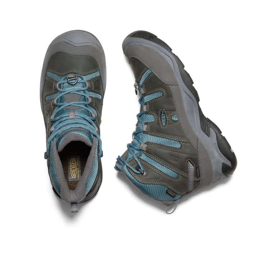 Keen Women's Circadia Polar Waterproof Boot | Steel Grey/North Atlantic - Image 4