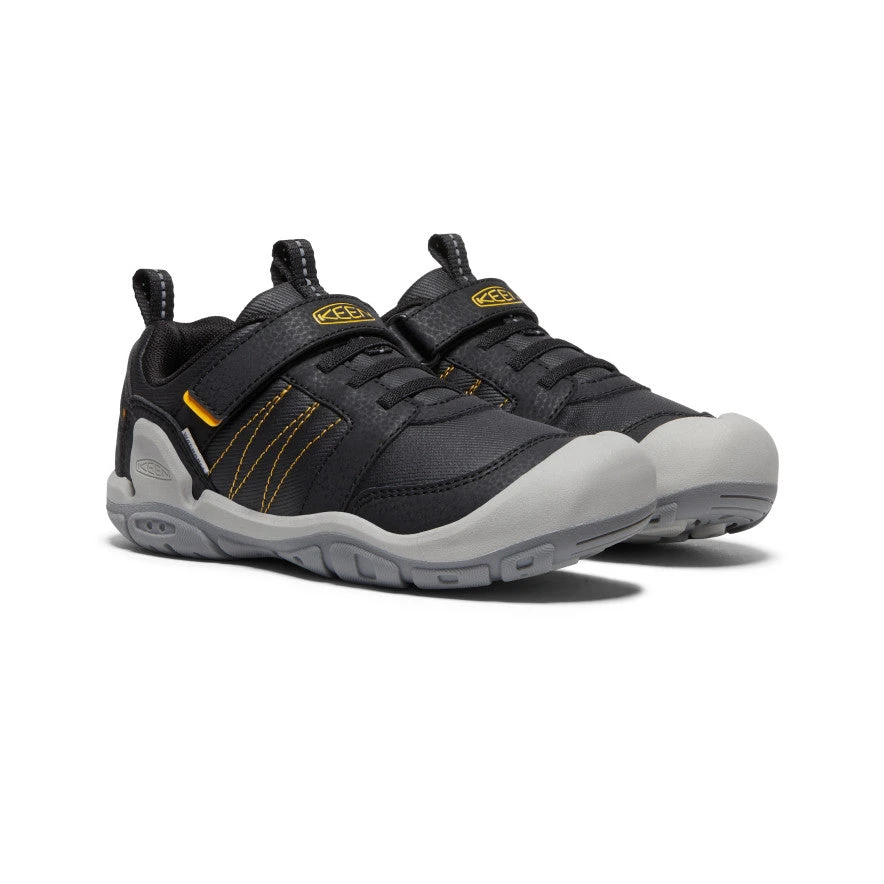 Big Kids' Knotch Peak Sneaker | Black/KEEN Yellow - Image 2
