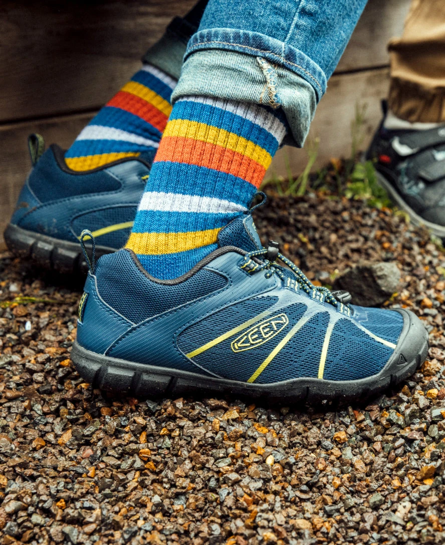 Keen Big Kids' Chandler 2 CNX Sneaker | Black Iris/Evening Primrose - Image 8