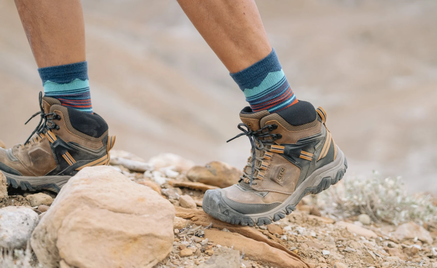 Keen Men's Ridge Flex Waterproof Boot | Bison/Golden Brown - Image 5