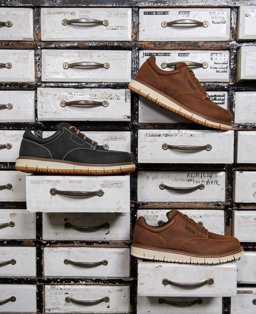 Keen Men's San Jose Oxford (Soft Toe) | Gingerbread/Off White - Image 6