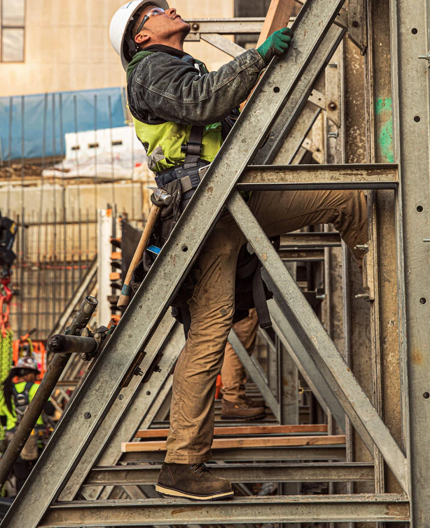 Keen Men's San Jose 6" Waterproof Boot (Aluminum Toe) | Tortoise Shell/Star White - Image 9