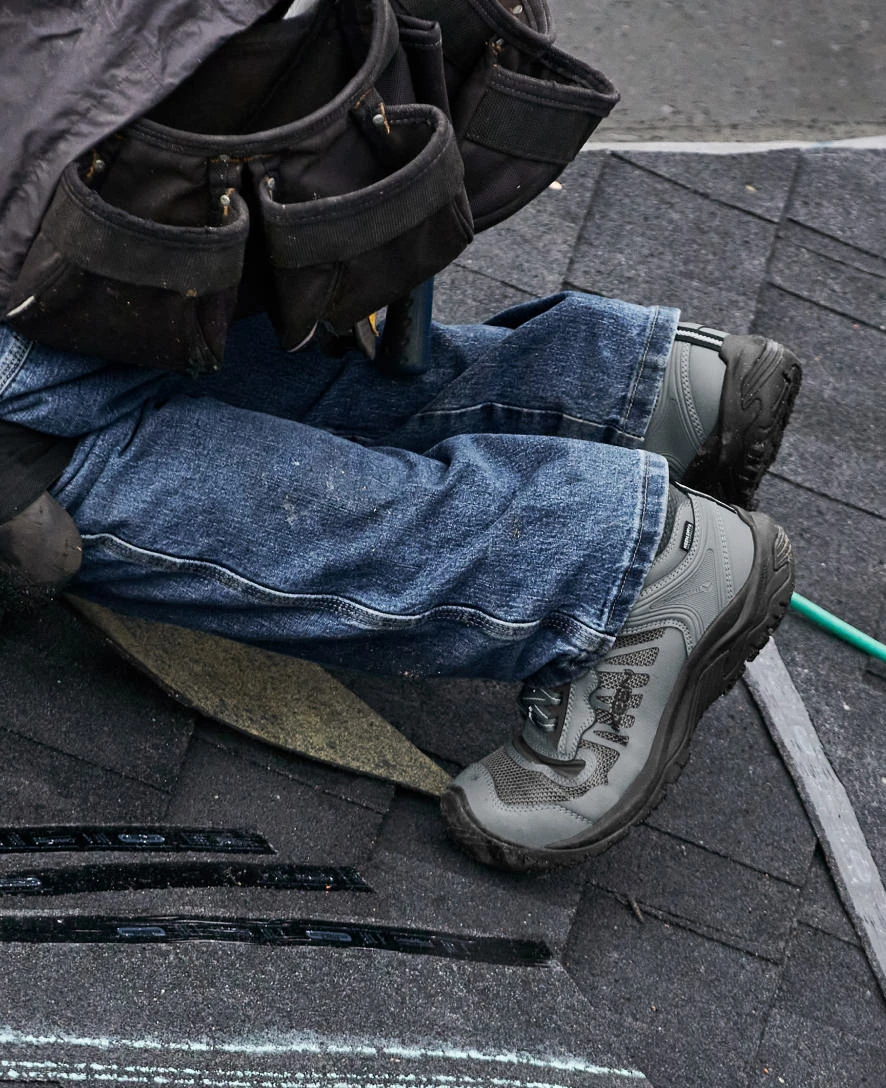 Keen Men's Reno Mid KBF Waterproof (Carbon-Fiber Toe) | Dark Olive/Black - Image 9