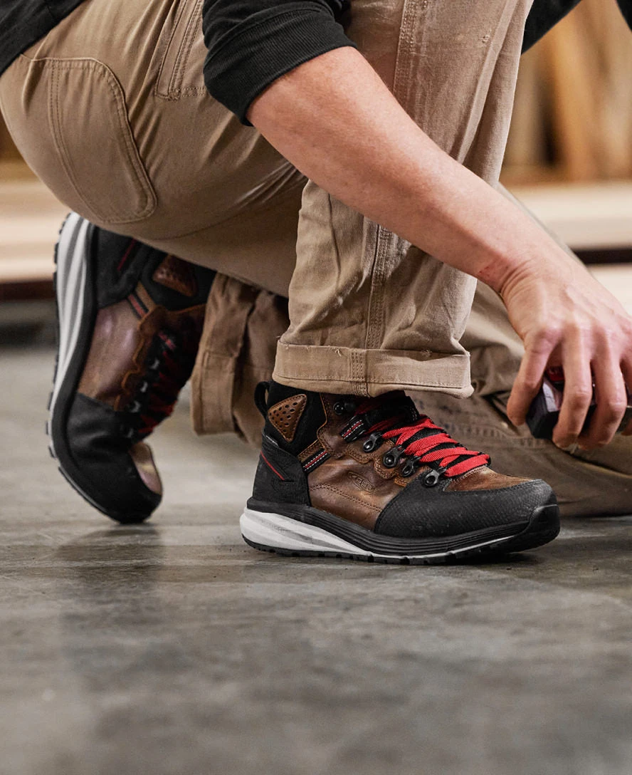 Keen Men's Red Hook Waterproof Boot (Soft Toe) | Tobacco/Black - Image 6