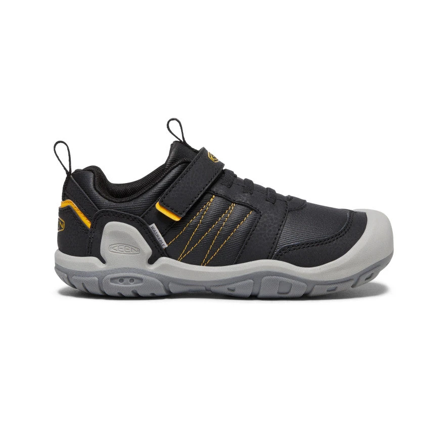 Big Kids' Knotch Peak Sneaker | Black/KEEN Yellow