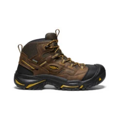 Keen Men's Braddock Waterproof Mid (Steel Toe) | Cascade Brown/Tawny Olive