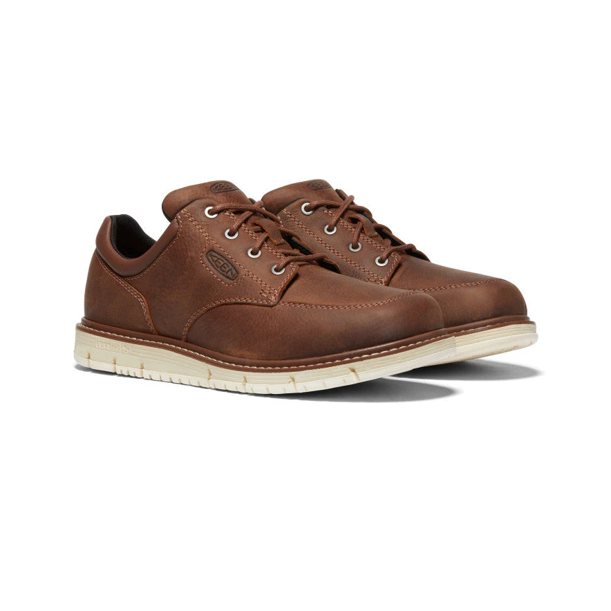 Keen Men's San Jose Oxford (Soft Toe) | Gingerbread/Off White - Image 2