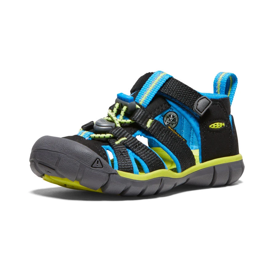 Keen Little Kids' Seacamp II CNX | Black/Brilliant Blue - Image 3