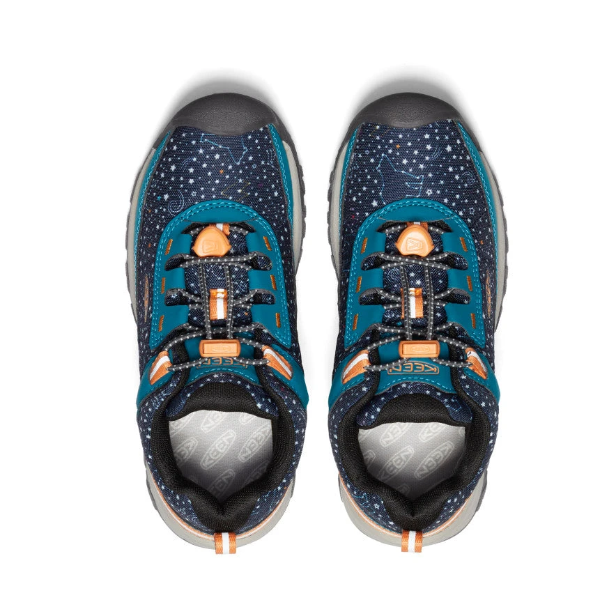 Keen Big Kids' Targhee Sport Vent Shoe | Deep Lagoon/Tangerine - Image 4