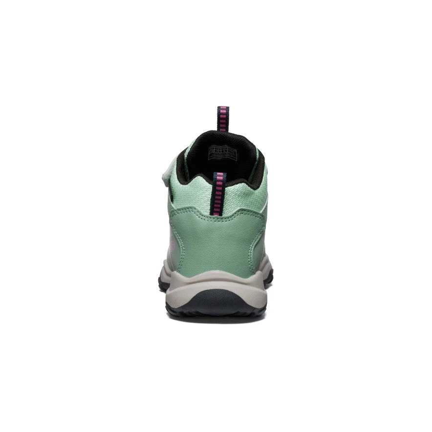 Keen Little Kids' Wanduro Waterproof Boot | Granite Green/Ibis Rose - Image 5