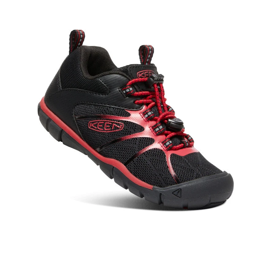 Keen Little Kids' Chandler 2 CNX Sneaker | Black/Red Carpet - Image 3