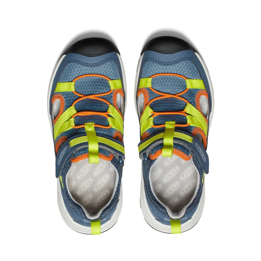 Keen Big Kids' Motozoa Sandal | Vintage Indigo/Scarlet Ibis - Image 4