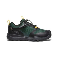 Keen Big Kids' Wanduro Waterproof Shoe | Black/Greener Pastures