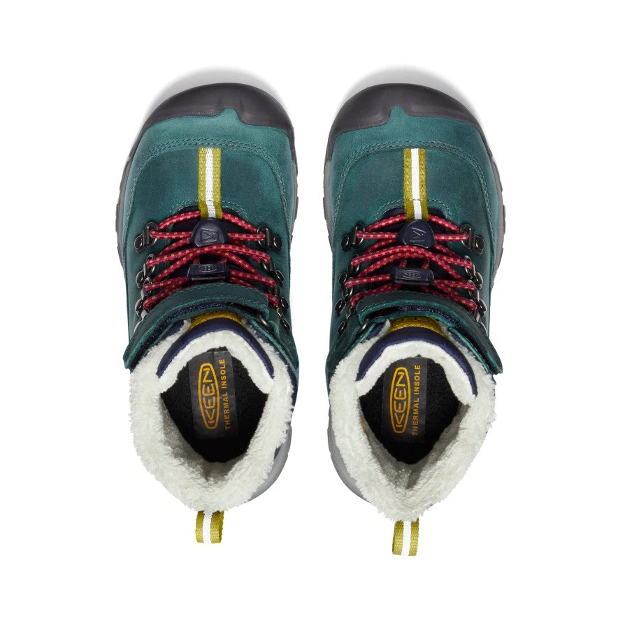 Keen Little Kids' Kanibou Waterproof Winter Boot | Deep Lagoon/Jazzy - Image 4