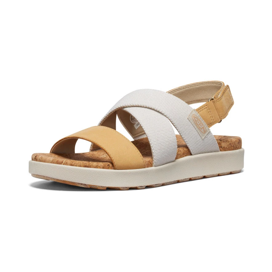 Keen Women's Elle Criss Cross Sandal | Birch/Curry - Image 3