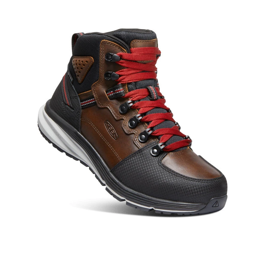 Keen Men's Red Hook Waterproof Boot (Soft Toe) | Tobacco/Black - Image 3