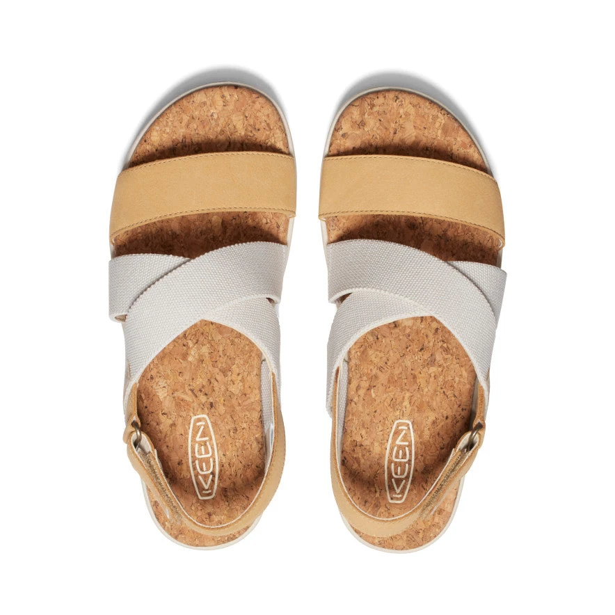 Keen Women's Elle Criss Cross Sandal | Birch/Curry - Image 4
