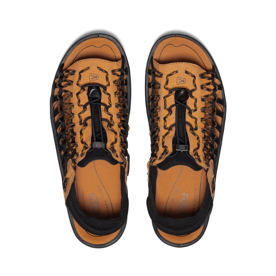 Keen Men's UNEEK II Open Toe | Black/Curry - Image 4