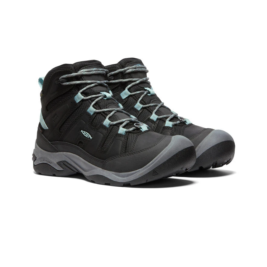 Keen Women's Circadia Polar Waterproof Boot | Black/Cloud Blue - Image 2