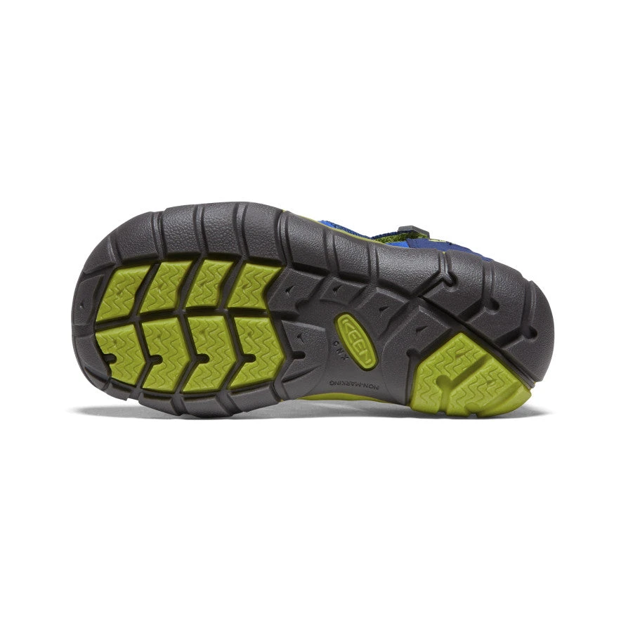Keen Little Kids' Seacamp II CNX | Blue Depths/Chartreuse - Image 6