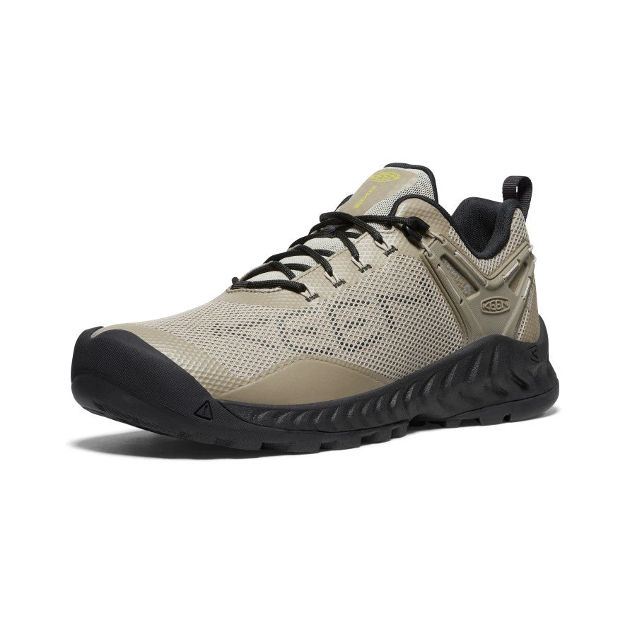Keen Men's NXIS EVO Waterproof Shoe | Plaza Taupe/Citronelle - Image 3