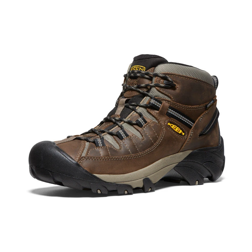 Keen Men's Targhee II Waterproof Mid Wide | Shitake/Brindle - Image 3